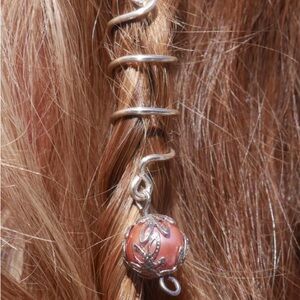 Pink Pearl Hair Wrap